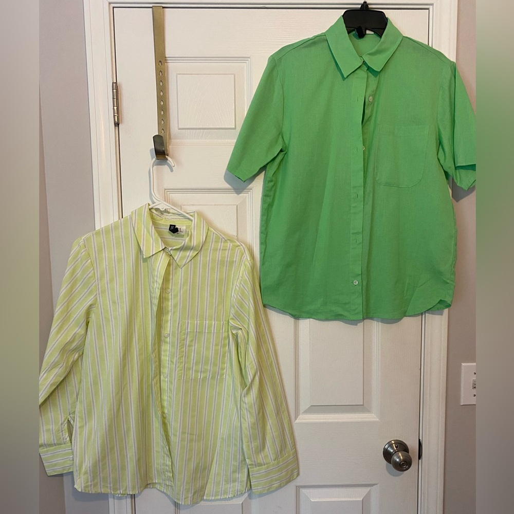 Green and Lime Shirts Set
